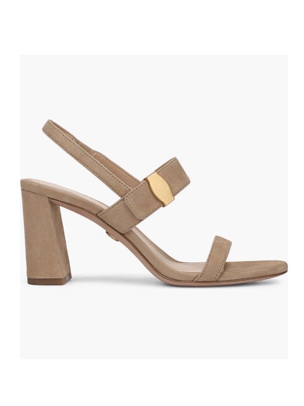 Veronica Beard Genetta Slingback Sandal Suede Tan Size 9.5 NWOB
